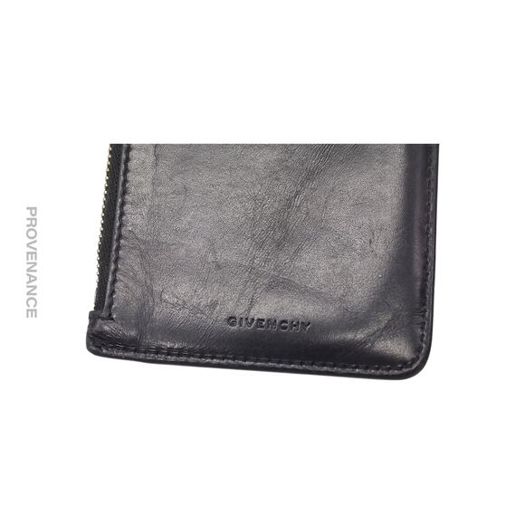 🔴 Givenchy 4G Logo Zip Card Holder Wallet - Black Leather - Picture 9 of 10